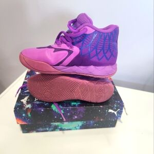 Puma Lamelo purple kids shoes